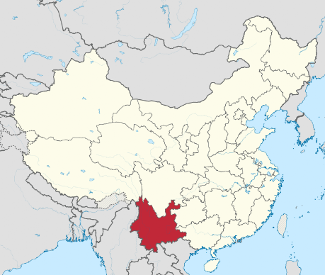 Yunnan map